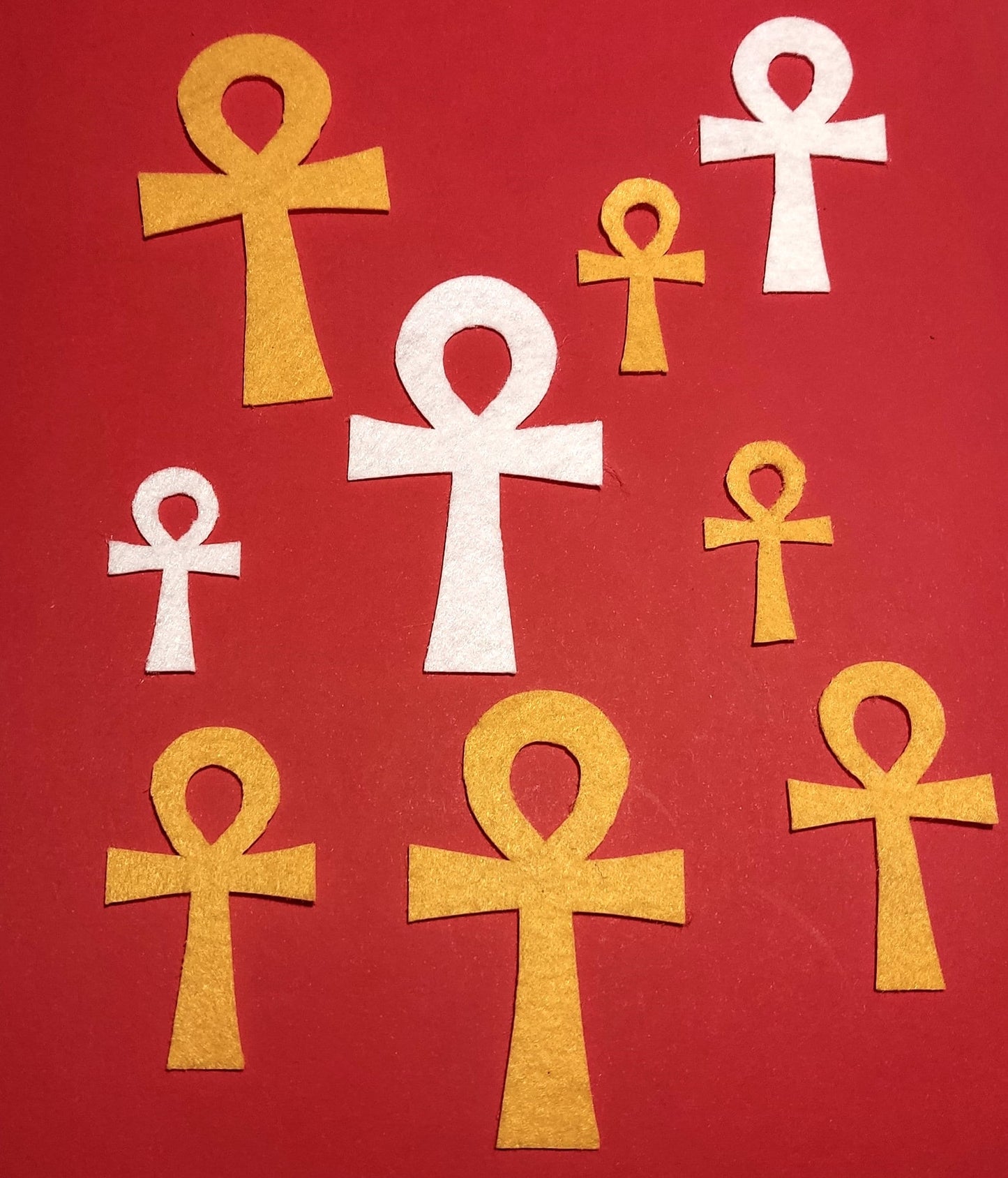 Ankh Cross Felt Die Cut Egyptian Symbol Ancient Egypt Die Cut Felt Cross Felt Craft Supplies Cross Sewing Craft Projects Felt Crown Decor