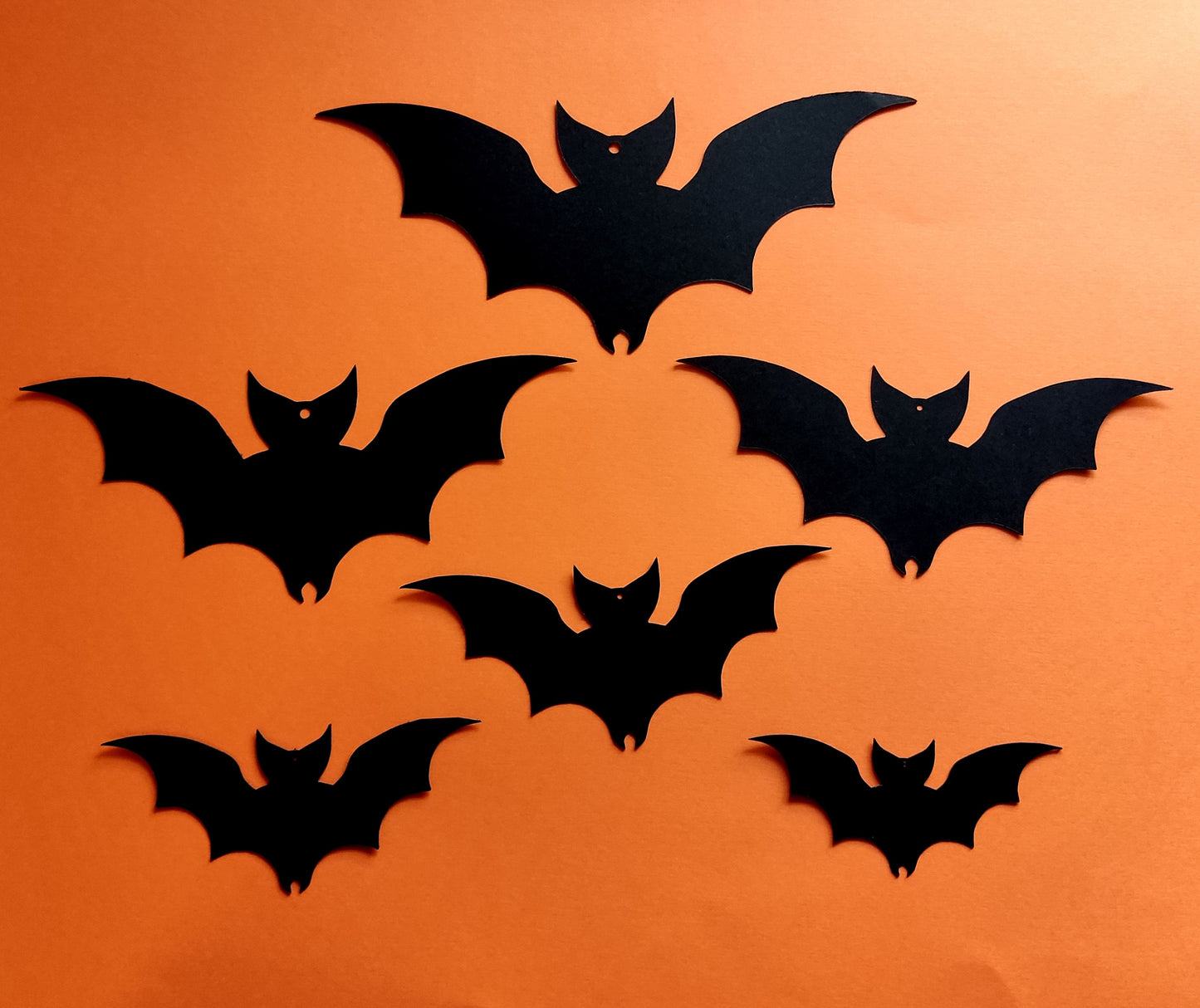 Cardstock Bat Cutouts With Hole For hanging, Craft Supplies, Craft Projects, Die Cut Felt Bats Halloween Decor Bats for Party Spooky Decor