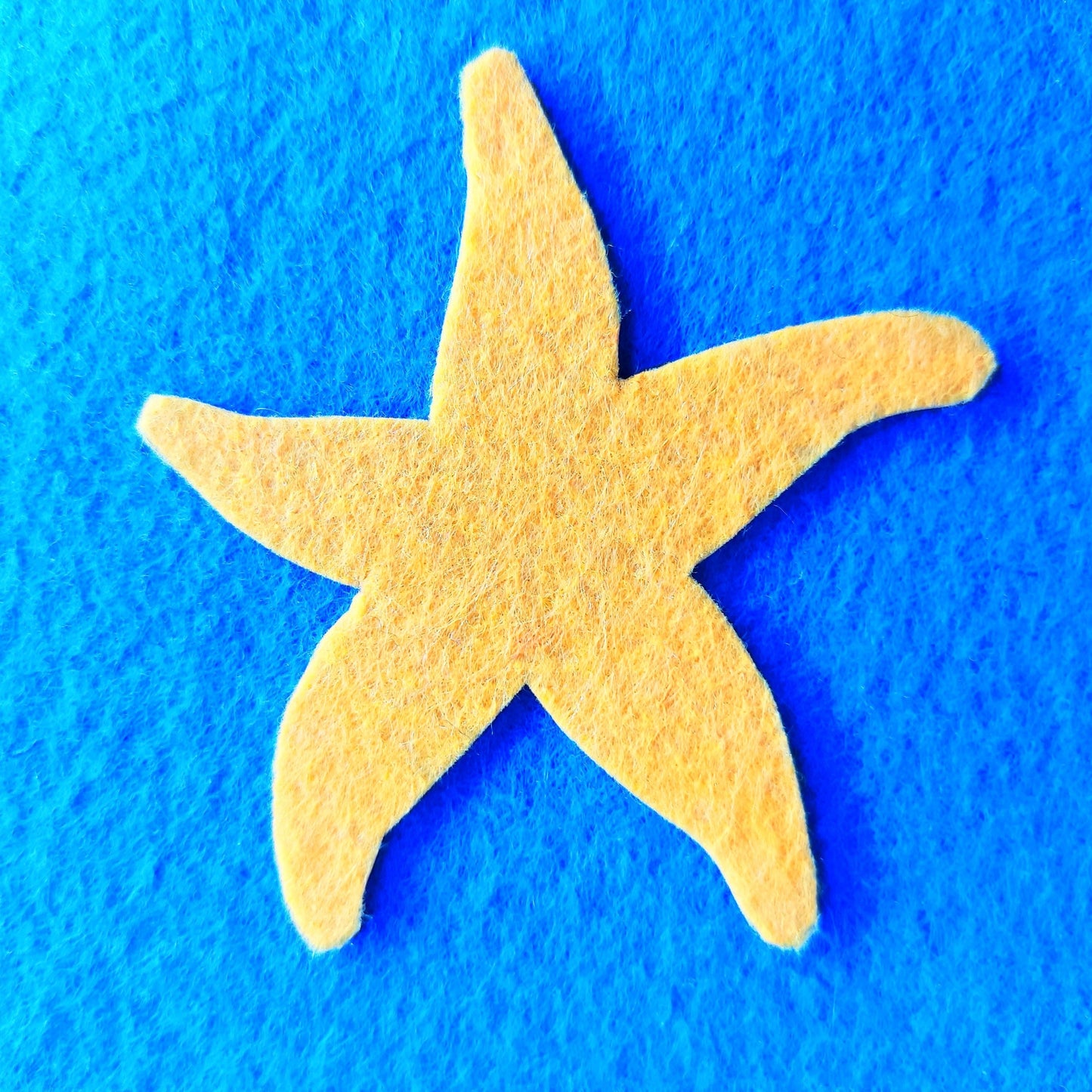 Felt Die Cut Starfish Craft Supplies, Sea Stars for Sewing and Craft Projects, Ocean Decor Sea