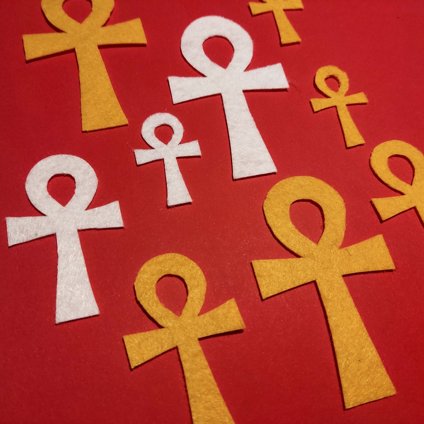 Ankh Cross Felt Die Cut Egyptian Symbol Ancient Egypt Die Cut Felt Cross Felt Craft Supplies Cross Sewing Craft Projects Felt Crown Decor