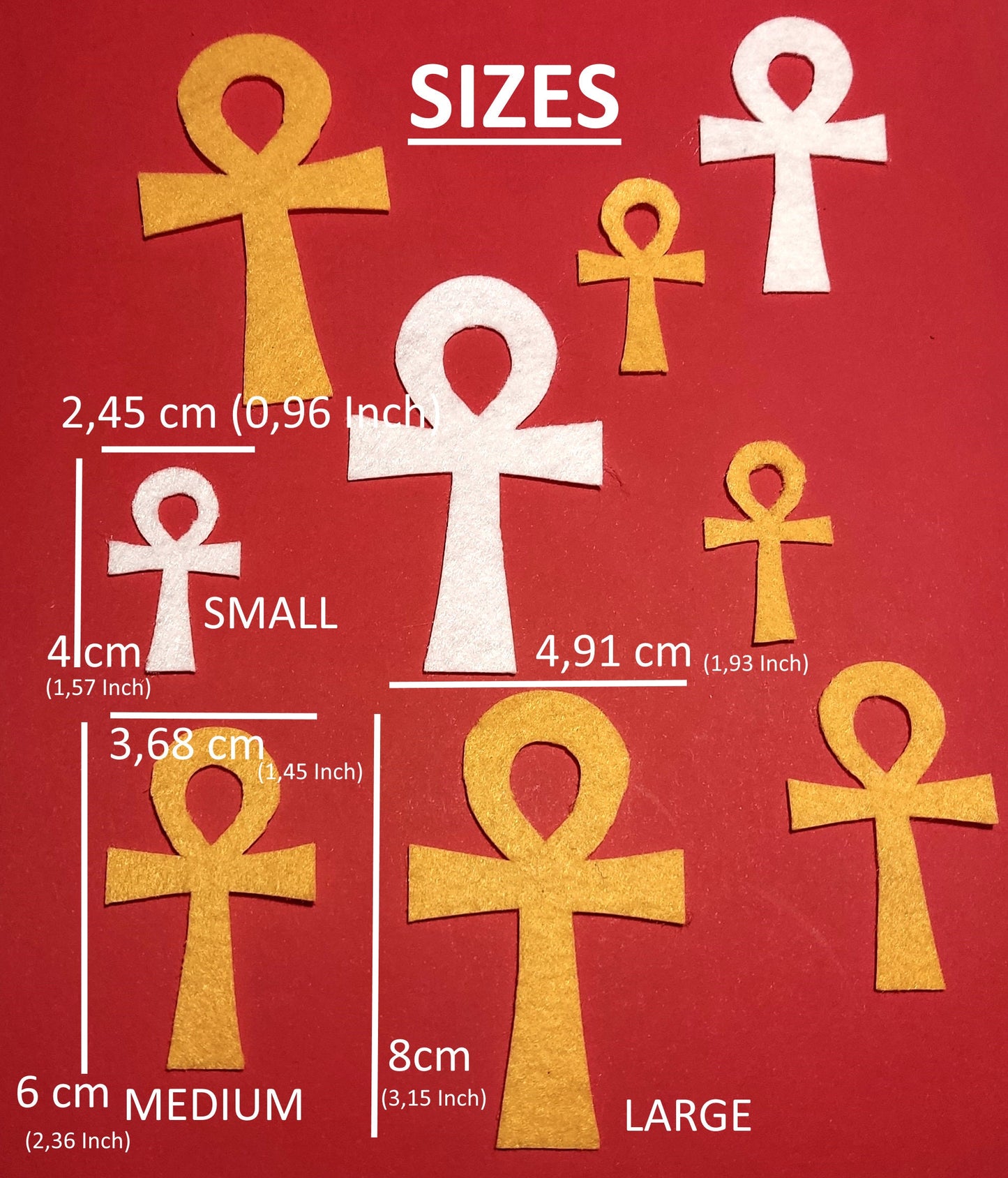 Ankh Cross Felt Die Cut Egyptian Symbol Ancient Egypt Die Cut Felt Cross Felt Craft Supplies Cross Sewing Craft Projects Felt Crown Decor