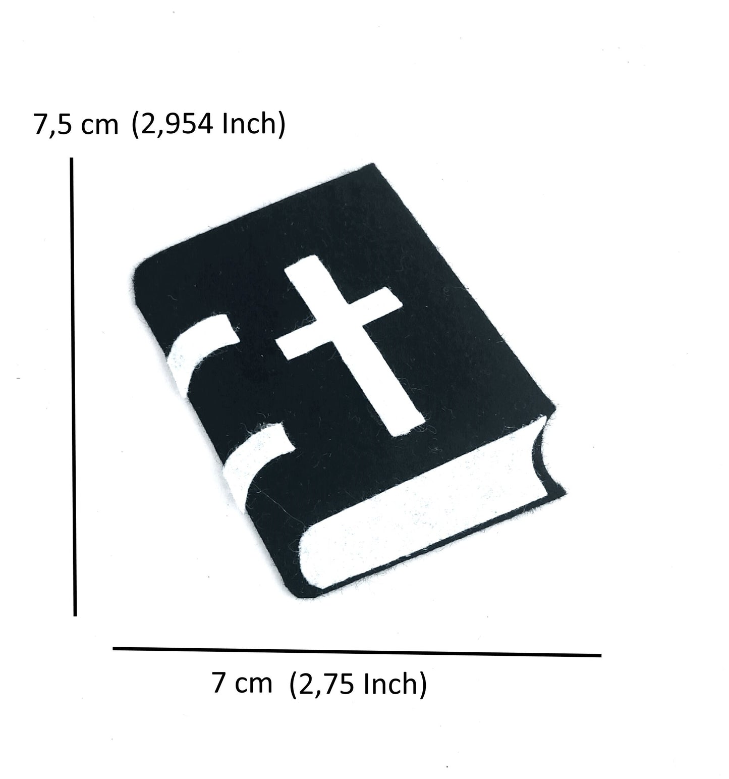 Bible Felt Shape Die Cut, Sewing Pattern Felt Craft Supplies, Felt Shape Bible Sewing Craft Projects Felt Bible Church Decor Felt Holy Bible