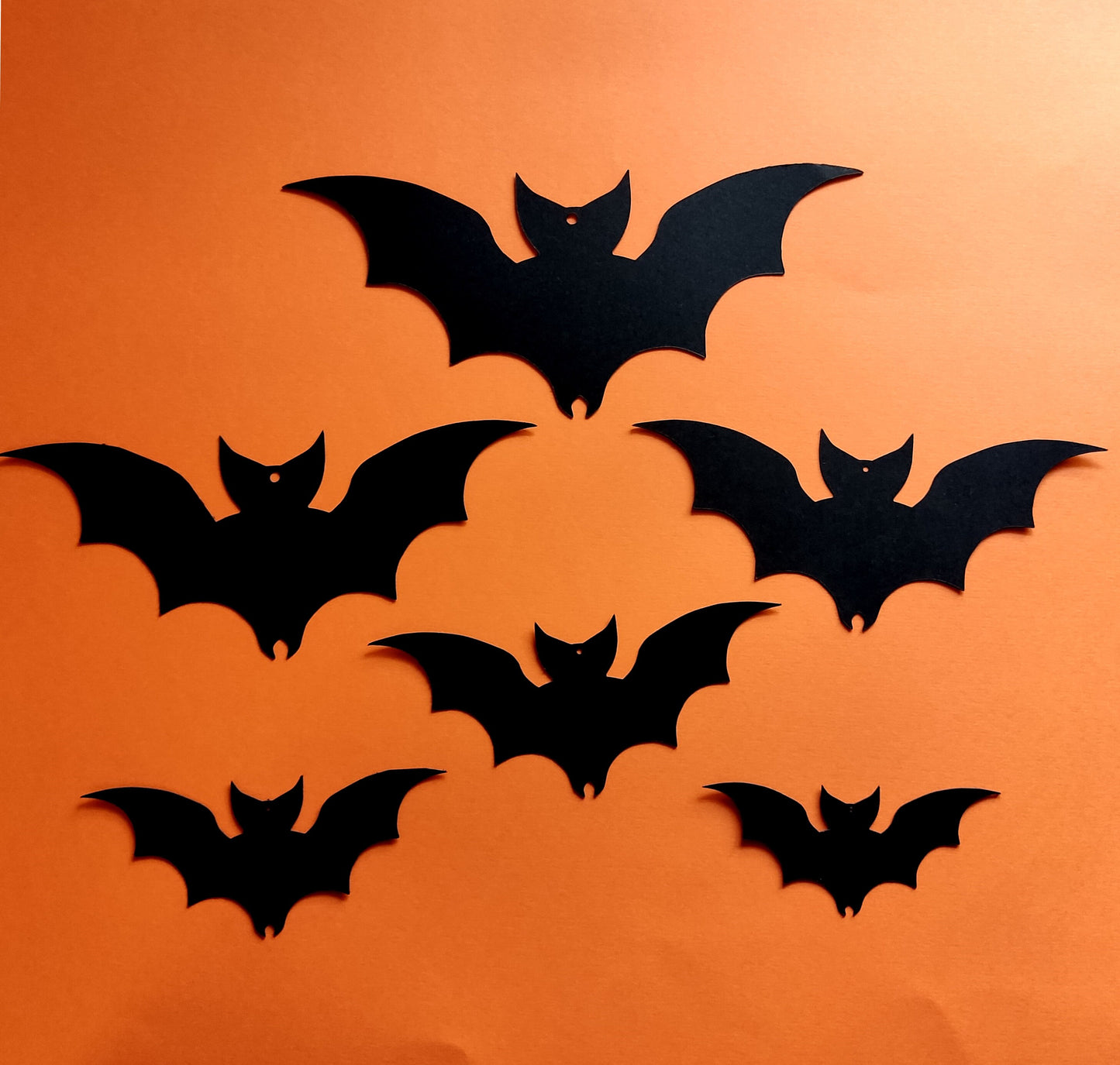 Cardstock Bat Cutouts With Hole For hanging, Craft Supplies, Craft Projects, Die Cut Felt Bats Halloween Decor Bats for Party Spooky Decor