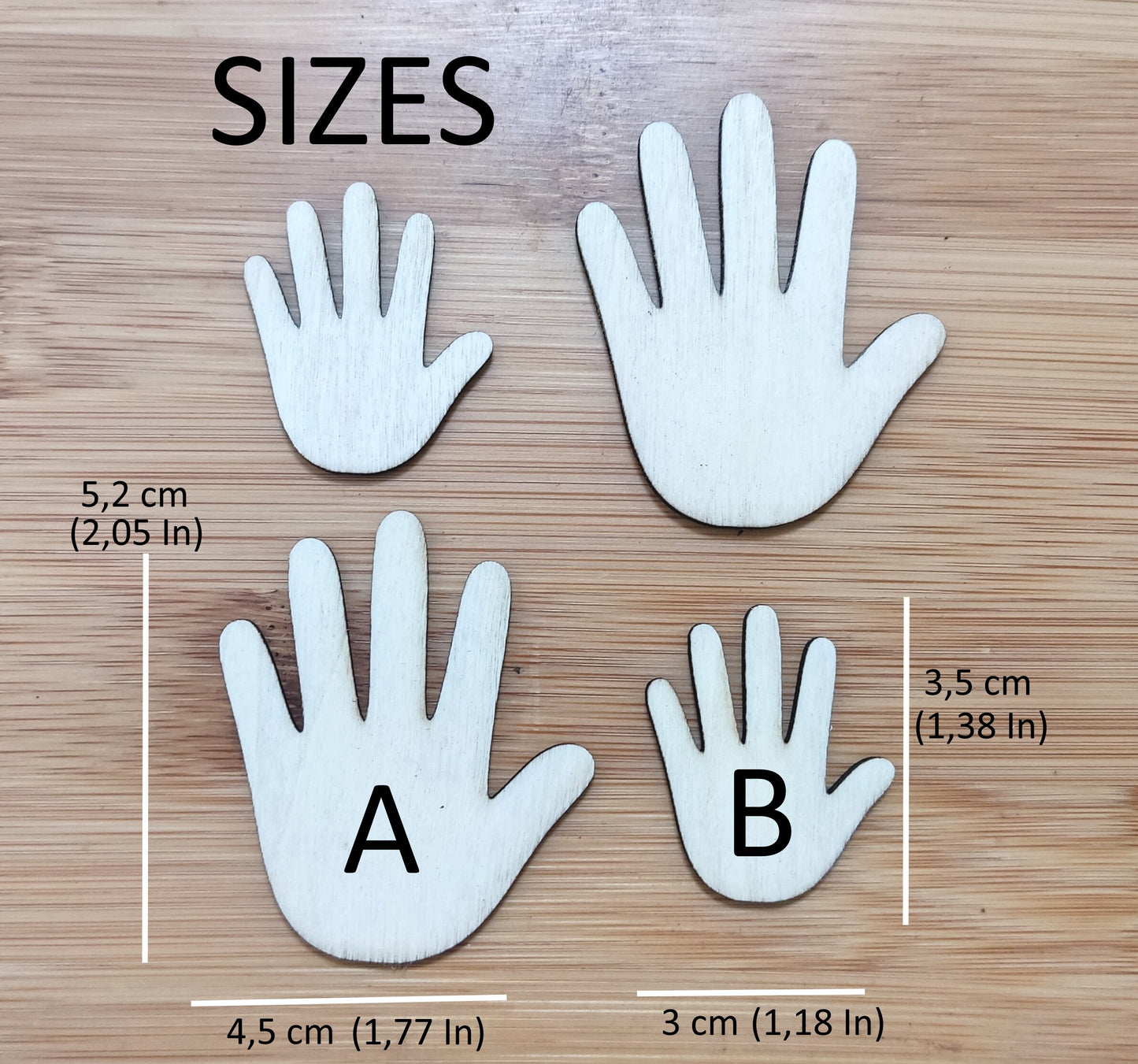 Wooden Hands Shape, Hands Die Cut, Wooden Hands Craft Projects, Wooden Hands Decor, Unfinished Wooden Hand Shapes, Craft Tag Hand