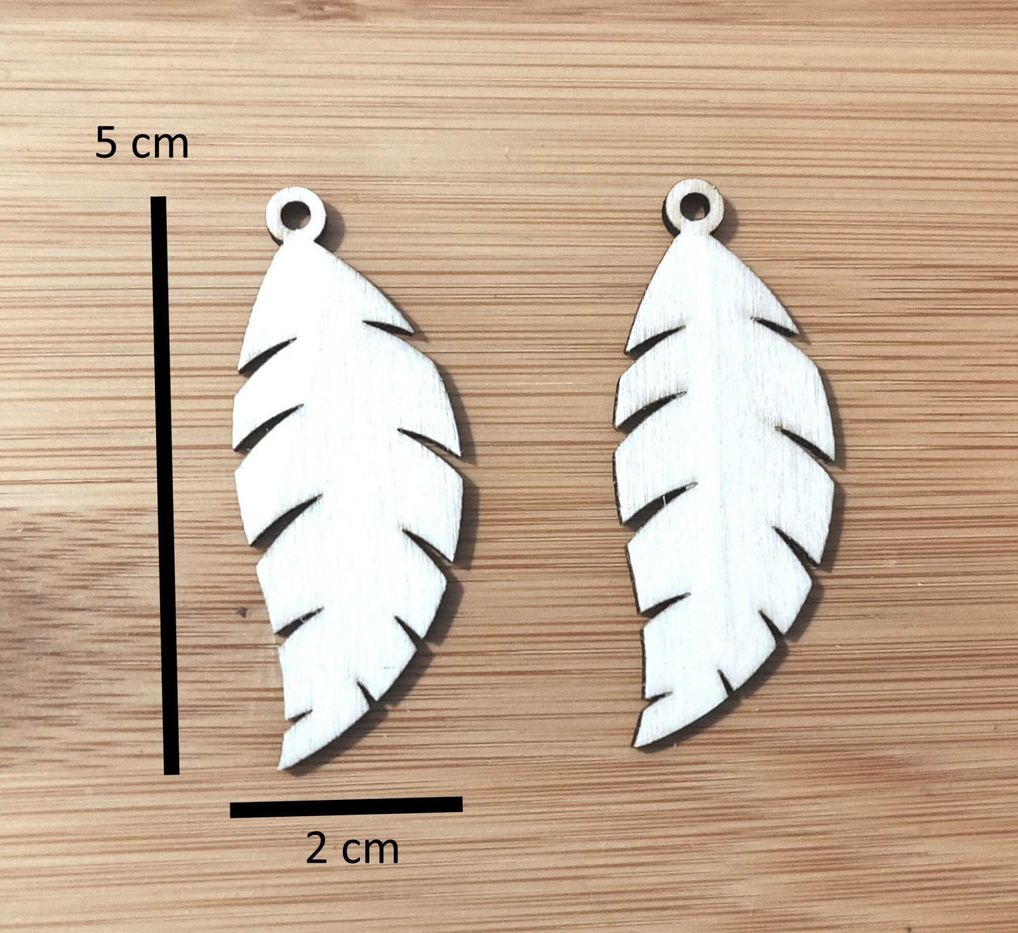 Wooden Earrings Die Cut, Wooden for Craft Projects, Unfinished Wooden Shapes, Wooden Leaf, Wooden Pendant, Wood Blanks Jewelry Craft