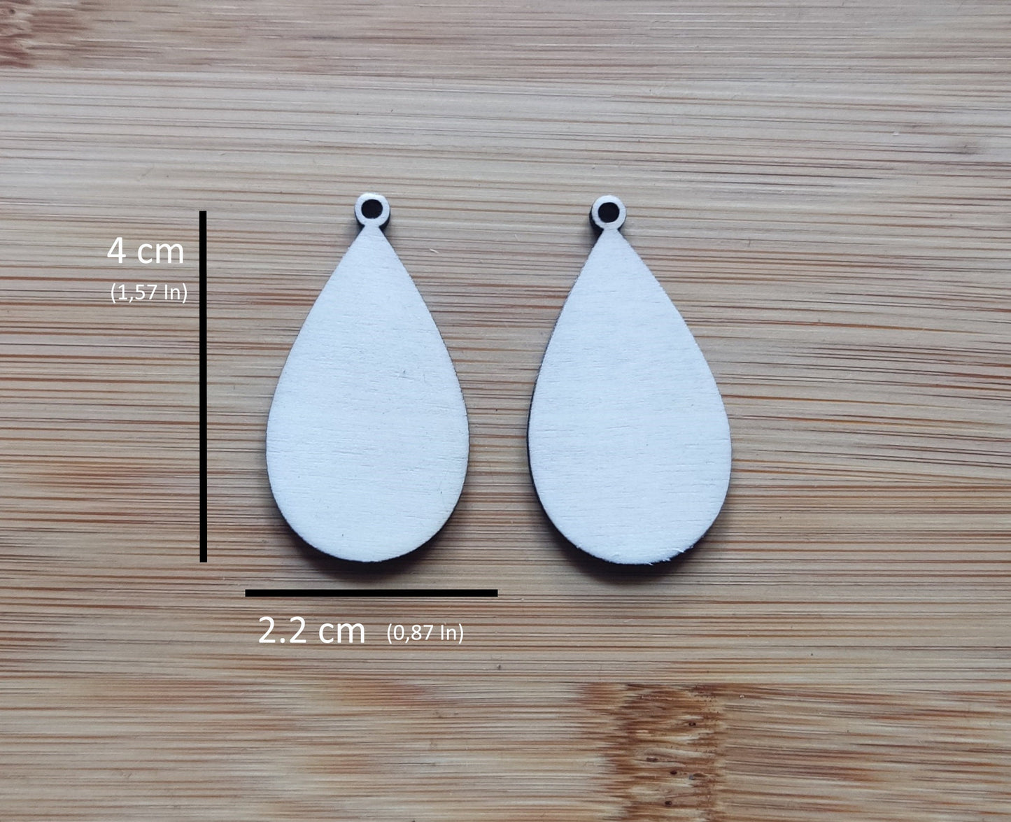 Wooden Earrings Blanks Die Cut, Wood for Craft Projects, Unfinished Wooden Shapes, Wooden Pendant, Wood Blanks for Jewelry, Craft Blank Earrings