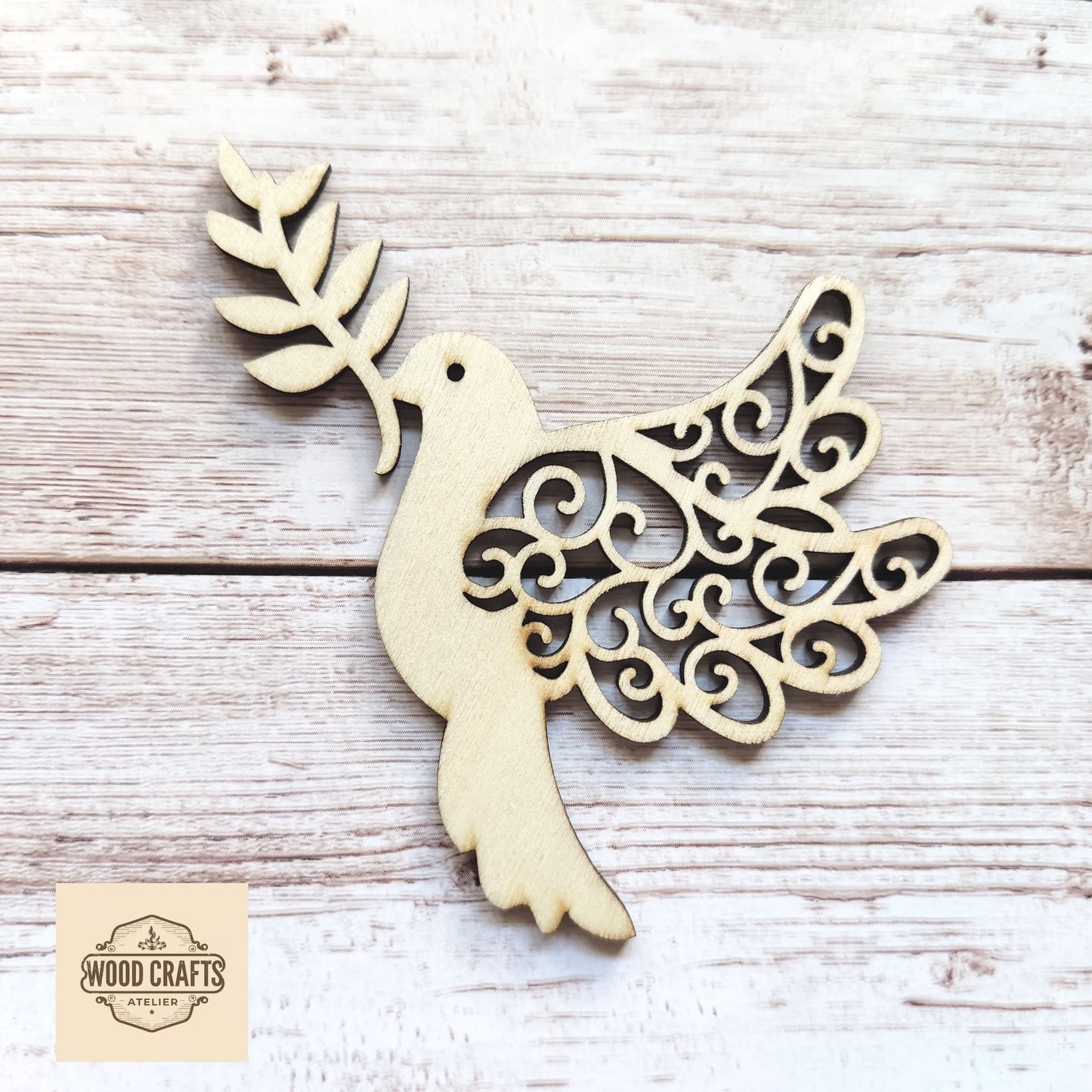 Wooden Dove Shape, Dove Cutout, Unfinished Wooden Doves, Laser Cut Wood Shapes, Natural Wood Pigeon Symbol, Blank Dove, Peace Dove Blank Ornament