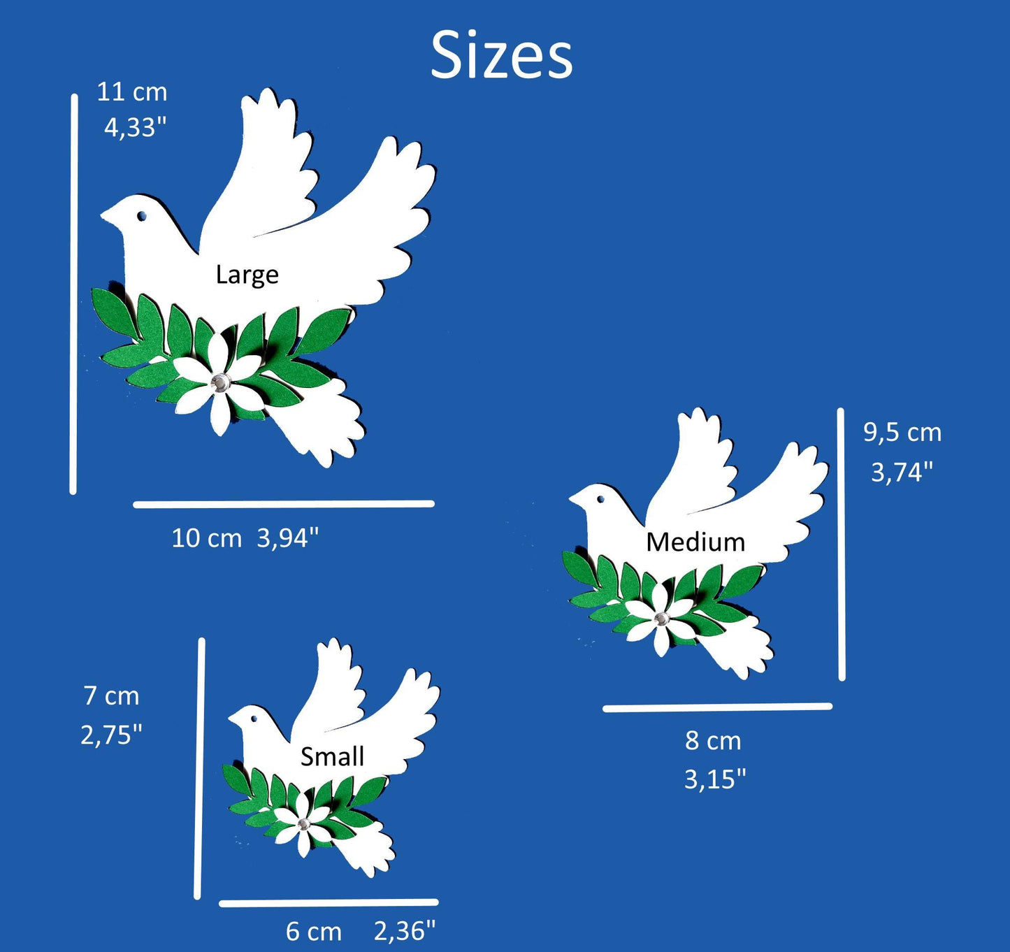 Cardstock Dove Die Cut Craft Supplies, Pigeon Craft Projects, Peace Dove Ornament, Cardstock Dove Home Decor, Wedding Decor, Dove Easter Baptism