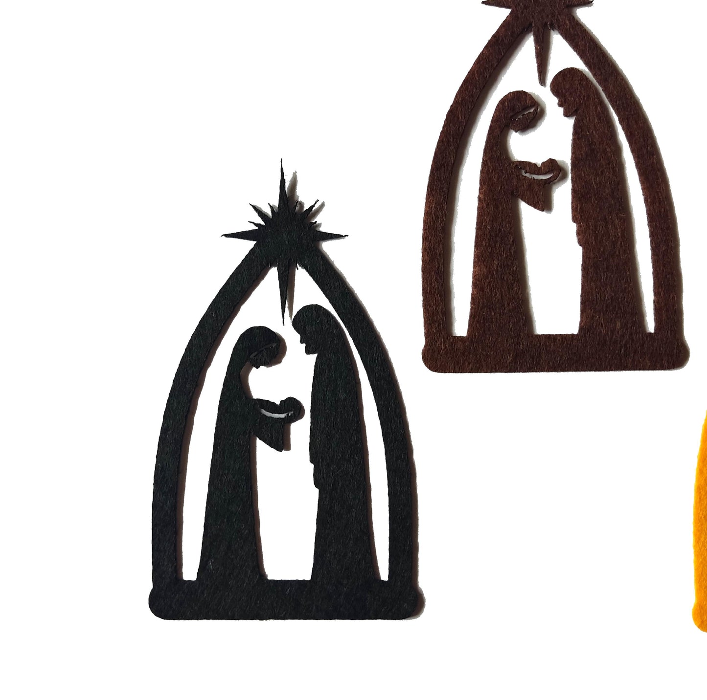 Felt Nativity Scene Die Cuts, Felt Christmas Nativity Scene Die Cuts, Nativity Scene Cutout, Holy Night Craft Supplies