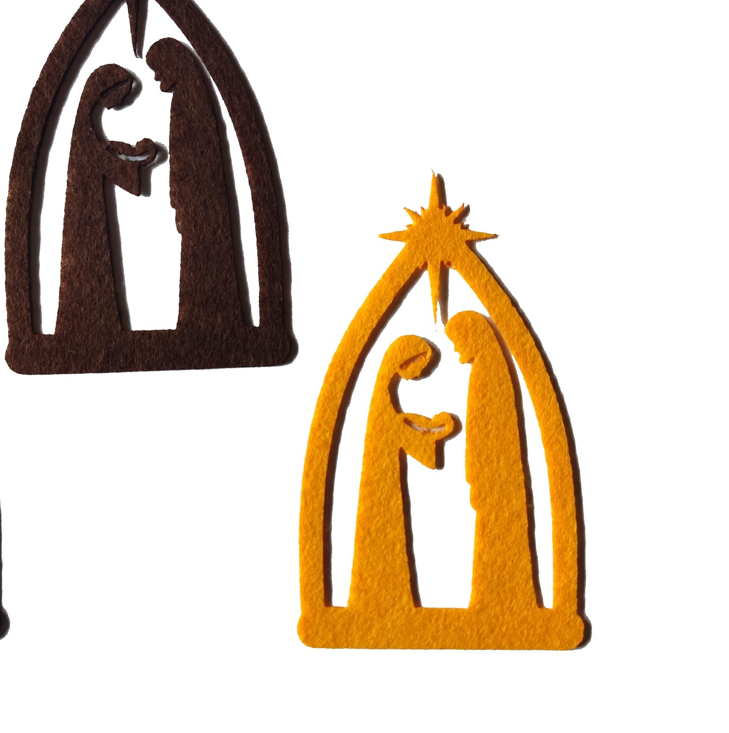 Felt Nativity Scene Die Cuts, Felt Christmas Nativity Scene Die Cuts, Nativity Scene Cutout, Holy Night Craft Supplies