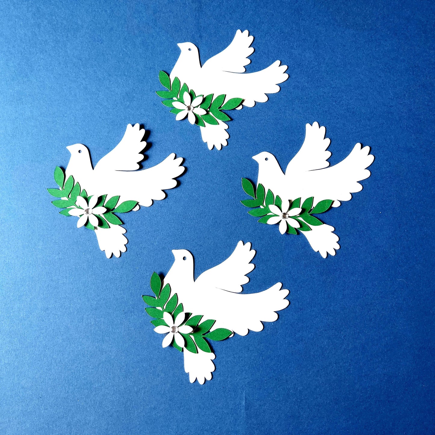 Cardstock Dove Die Cut Craft Supplies, Pigeon Craft Projects, Peace Dove Ornament, Cardstock Dove Home Decor, Wedding Decor, Dove Easter Baptism