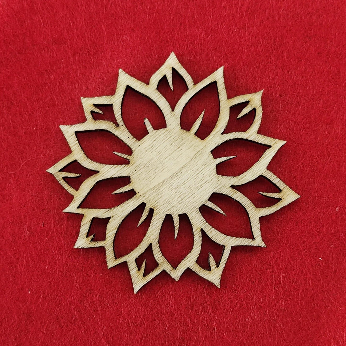 Wooden Rosette Shape – Perfect for Painting & Crafting