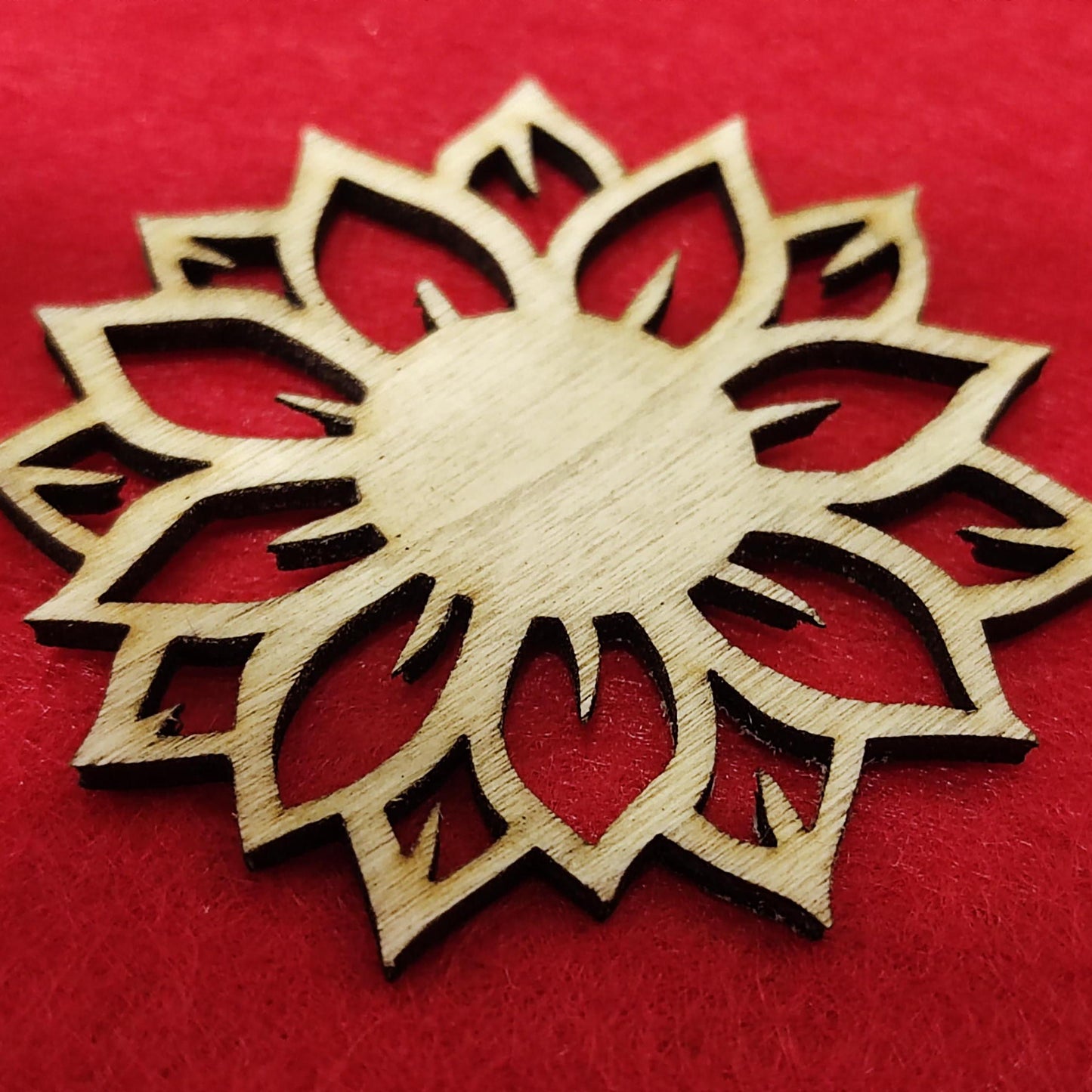 Wooden Rosette Shape – Perfect for Painting & Crafting