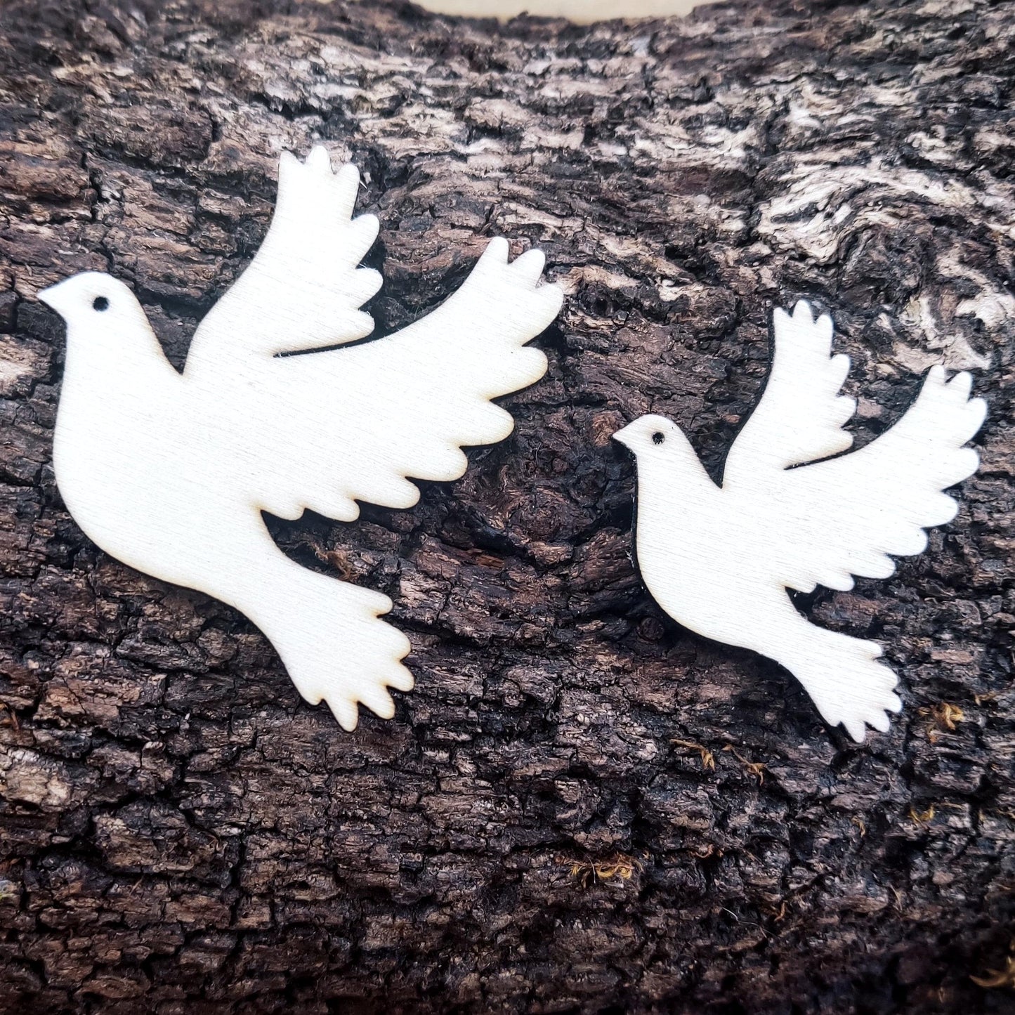 Dove Wooden Shape Dove Cutout for Crafts Unfinished Wooden Doves Laser Cut Wood Shapes Natural Wood Dove Symbol Blank Pigeon