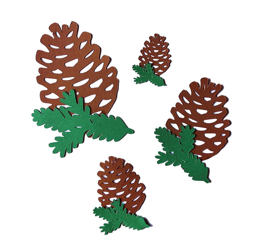 Pine Cone Die Cuts Cardstock Pine Cones Christmas Tree Ornaments Paper Pine Cones