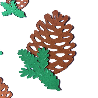 Pine Cone Die Cuts Cardstock Pine Cones Christmas Tree Ornaments Paper Pine Cones