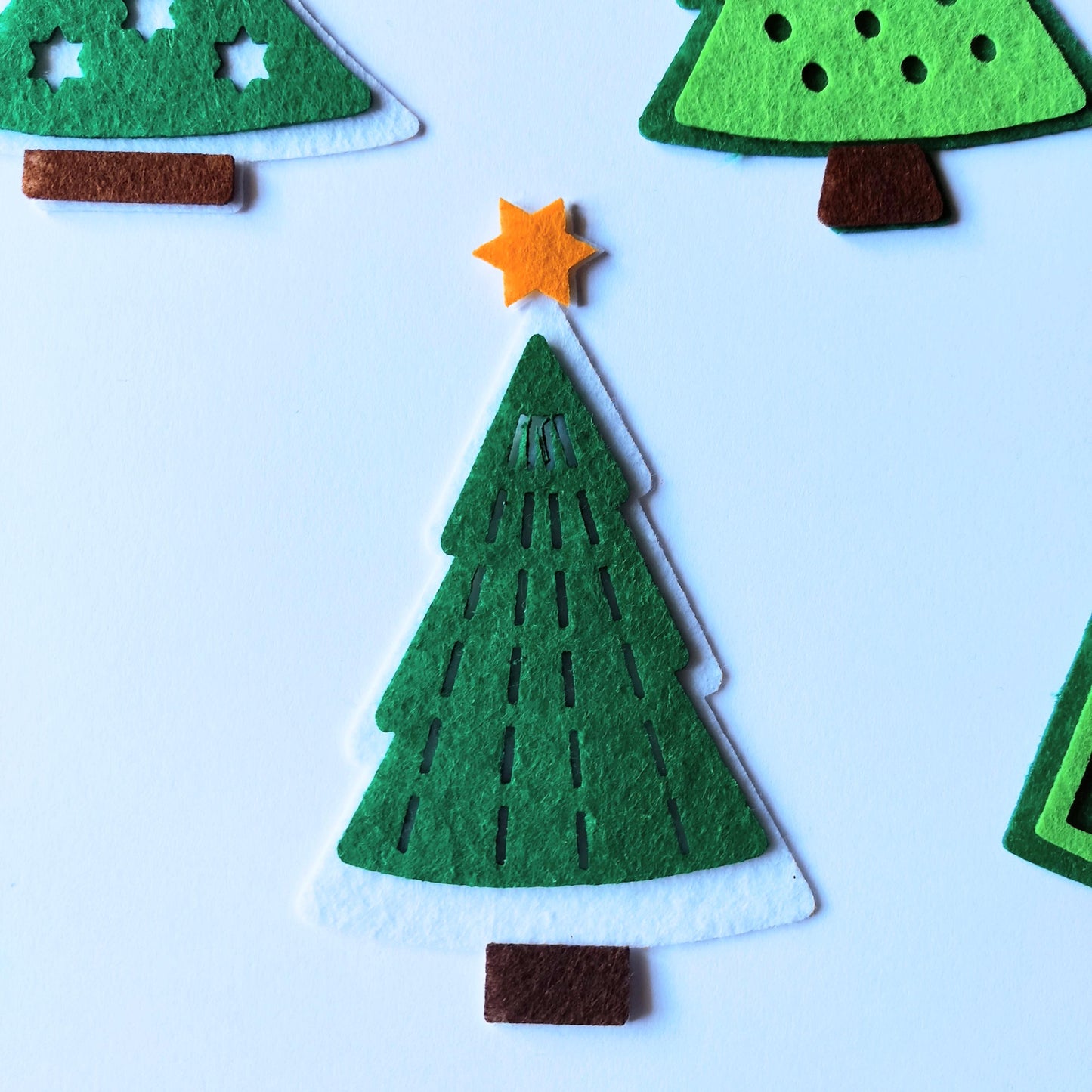 Christmas Tree Felt Craft Supplies Christmas Tree Sewing Craft Projects Felt Tree Decor Felt Die Cut Christmas