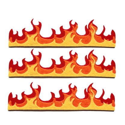 Felt Fire Cutouts DIY Felt Fire Felt Flames Fiery Decor Felt Flame Cutouts