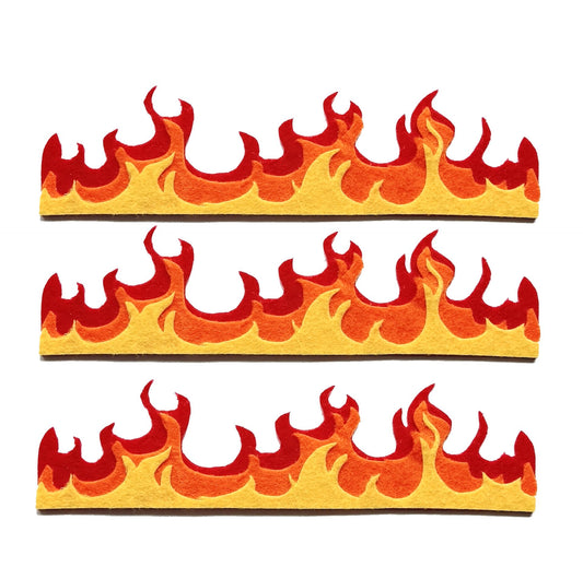 Felt Fire Cutouts DIY Felt Fire Felt Flames Fiery Decor Felt Flame Cutouts