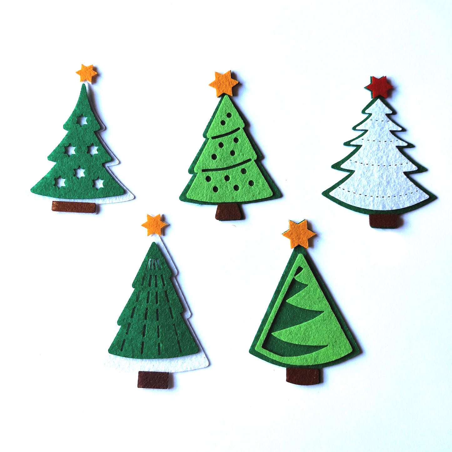 Christmas Tree Felt Craft Supplies Christmas Tree Sewing Craft Projects Felt Tree Decor Felt Die Cut Christmas