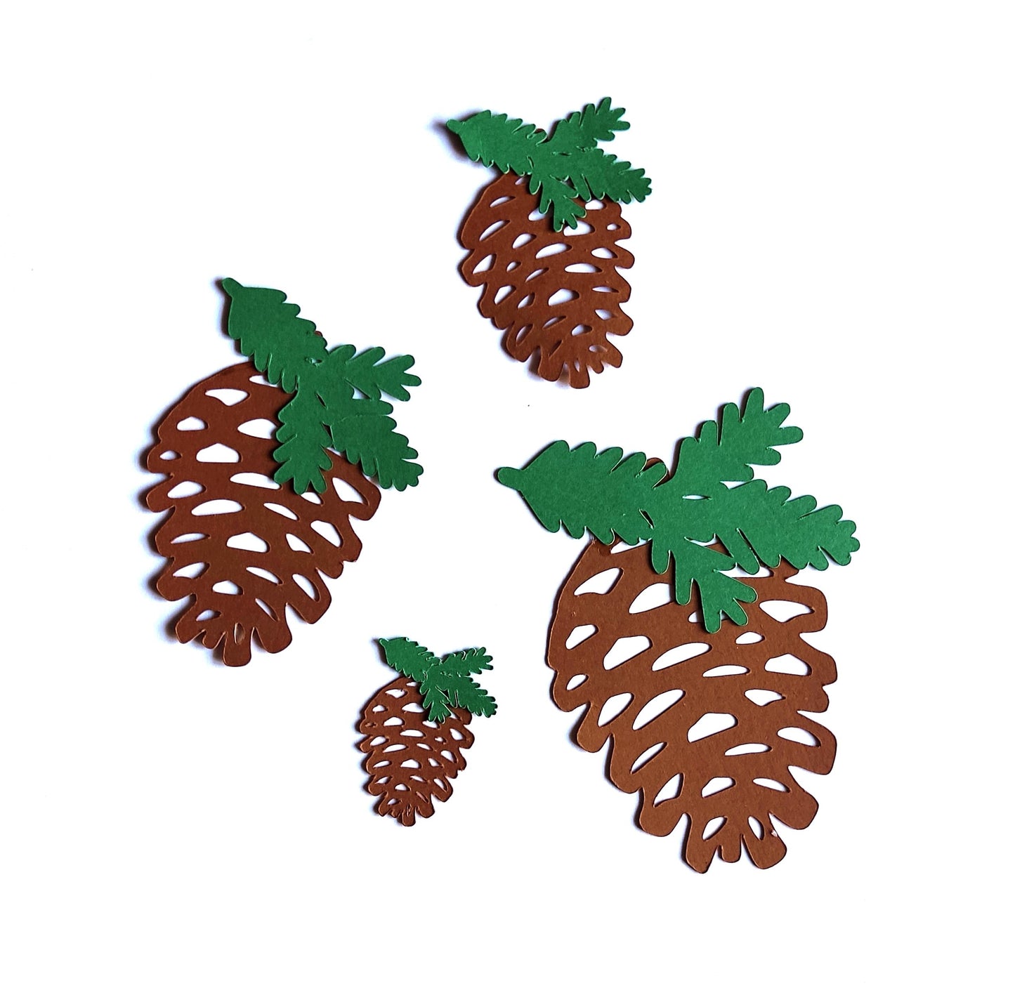 Pine Cone Die Cuts Cardstock Pine Cones Christmas Tree Ornaments Paper Pine Cones