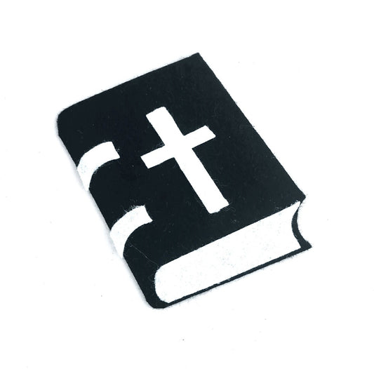 Bible Felt Shape Die Cut, Sewing Pattern Felt Craft Supplies, Felt Shape Bible Sewing Craft Projects Felt Bible Church Decor Felt Holy Bible