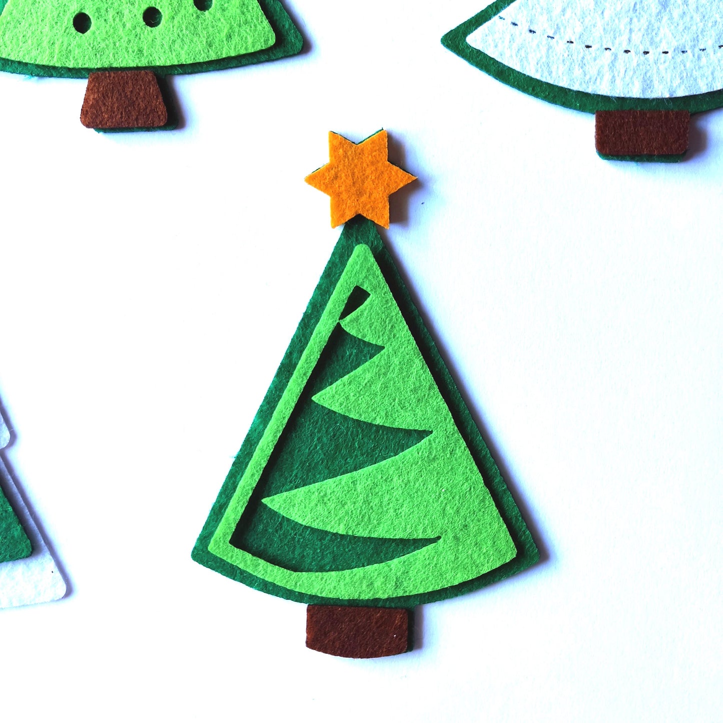 Christmas Tree Felt Craft Supplies Christmas Tree Sewing Craft Projects Felt Tree Decor Felt Die Cut Christmas