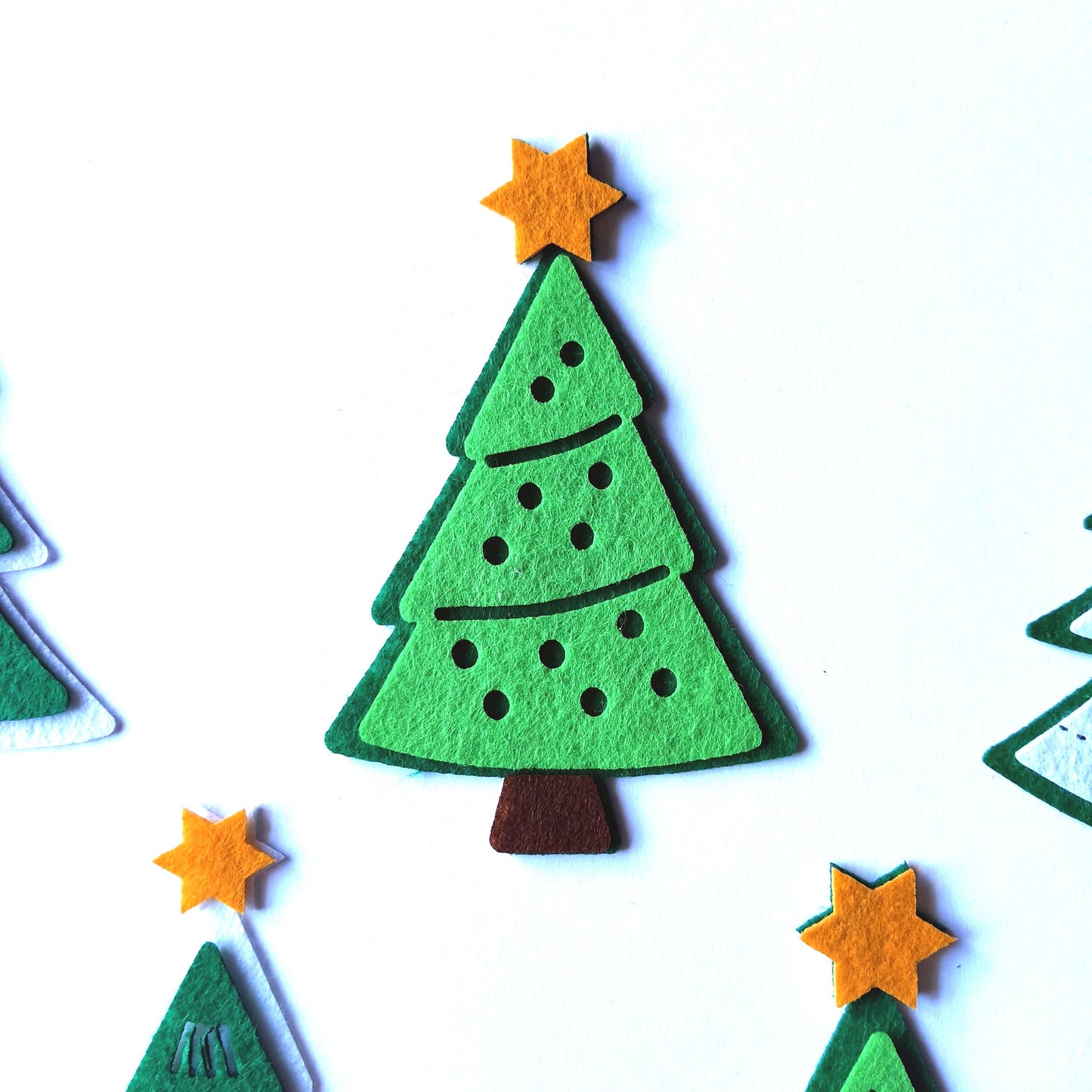 Christmas Tree Felt Craft Supplies Christmas Tree Sewing Craft Projects Felt Tree Decor Felt Die Cut Christmas