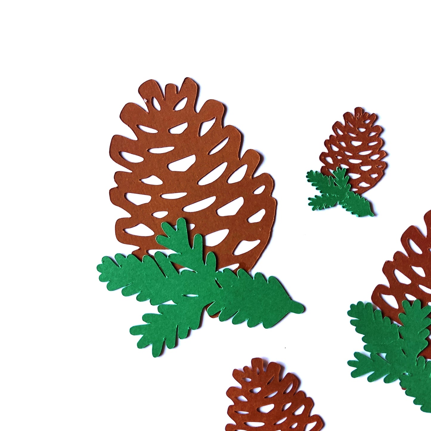 Pine Cone Die Cuts Cardstock Pine Cones Christmas Tree Ornaments Paper Pine Cones