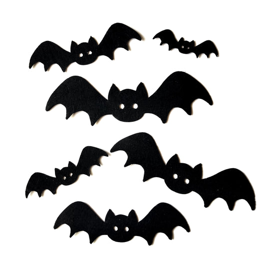 Felt Bats Craft Supplies, Bats for Sewing Craft Projects, Die Cut Felt Bats, Halloween Decor, Bats for Sewing, Party Decor, Bats in Felt