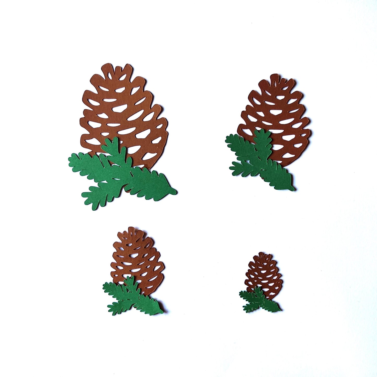 Pine Cone Die Cuts Cardstock Pine Cones Christmas Tree Ornaments Paper Pine Cones