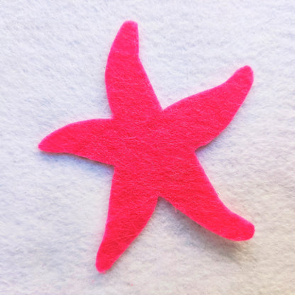 Felt Die Cut Starfish Craft Supplies, Sea Stars for Sewing and Craft Projects, Ocean Decor Sea