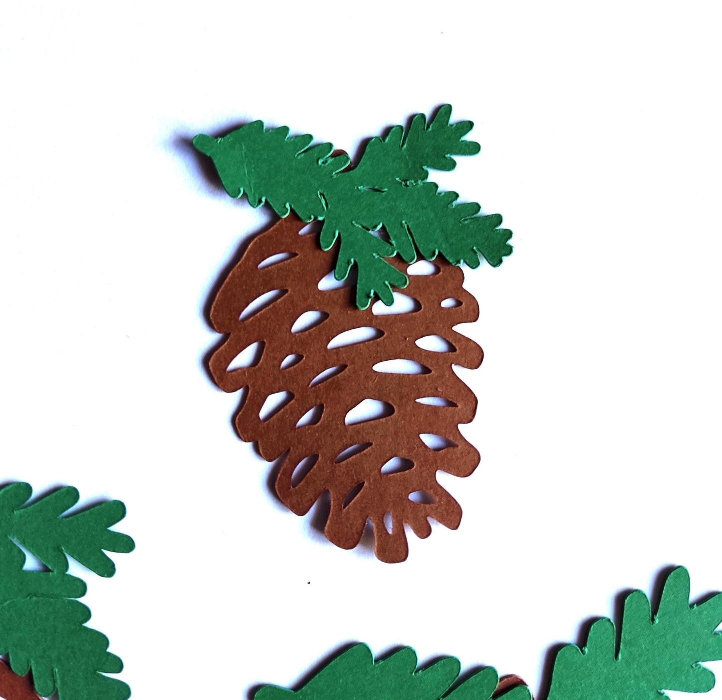 Pine Cone Die Cuts Cardstock Pine Cones Christmas Tree Ornaments Paper Pine Cones