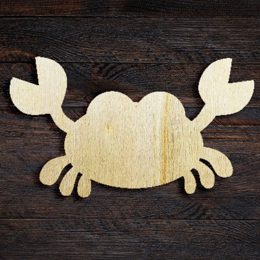 Wooden Crab Shape Crab Die Cut Wooden Crab Craft Projects Wooden Crabs Decor Unfinished Wooden Mini Wooden Crab Shapes Crab Blank