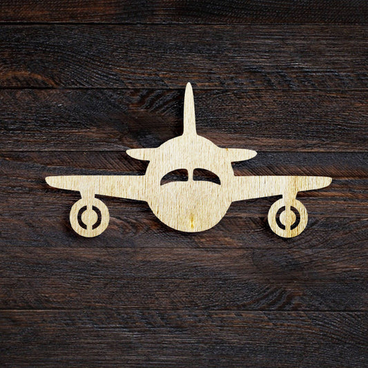 Wooden Jet Plane Shape Plane Die Cut Wooden Plane Craft Projects Wooden Planes Decor Unfinished Wooden Mini Wooden Plane Shapes Plane Blank