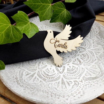 Wooden Dove Place Cards Holders, Wooden Place Cards, Wedding Place Cards, Wooden Name Tags, Wooden Dove Name Tags