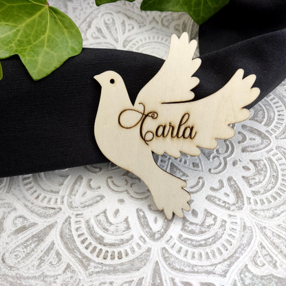 Wooden Dove Place Cards Holders, Wooden Place Cards, Wedding Place Cards, Wooden Name Tags, Wooden Dove Name Tags