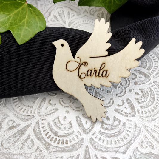 Wooden Dove Place Cards Holders, Wooden Place Cards, Wedding Place Cards, Wooden Name Tags, Wooden Dove Name Tags