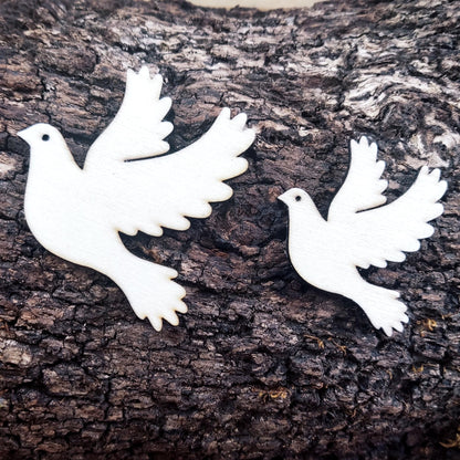 Dove Wooden Shape Dove Cutout for Crafts Unfinished Wooden Doves Laser Cut Wood Shapes Natural Wood Dove Symbol Blank Pigeon